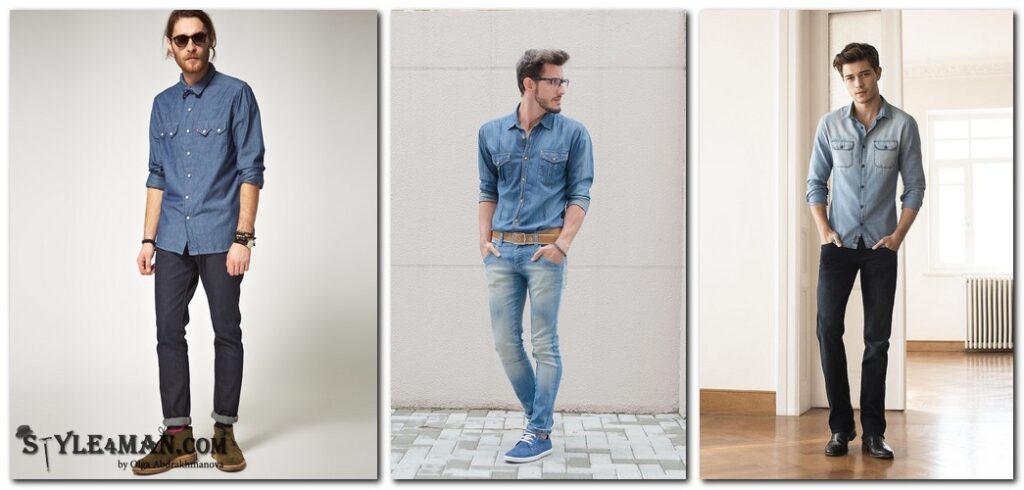 Фото 7 — Свободный look с рубашкой и джинсами