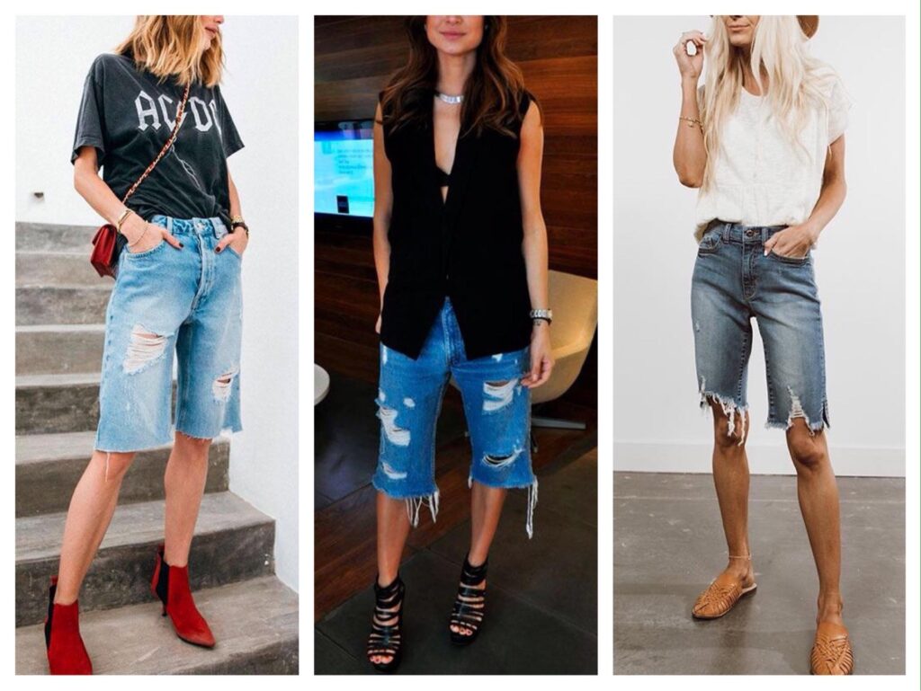 Шорты-бермуды из хлопка